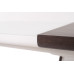 Стіл МДФ + матове скло TML-520 білий + венге